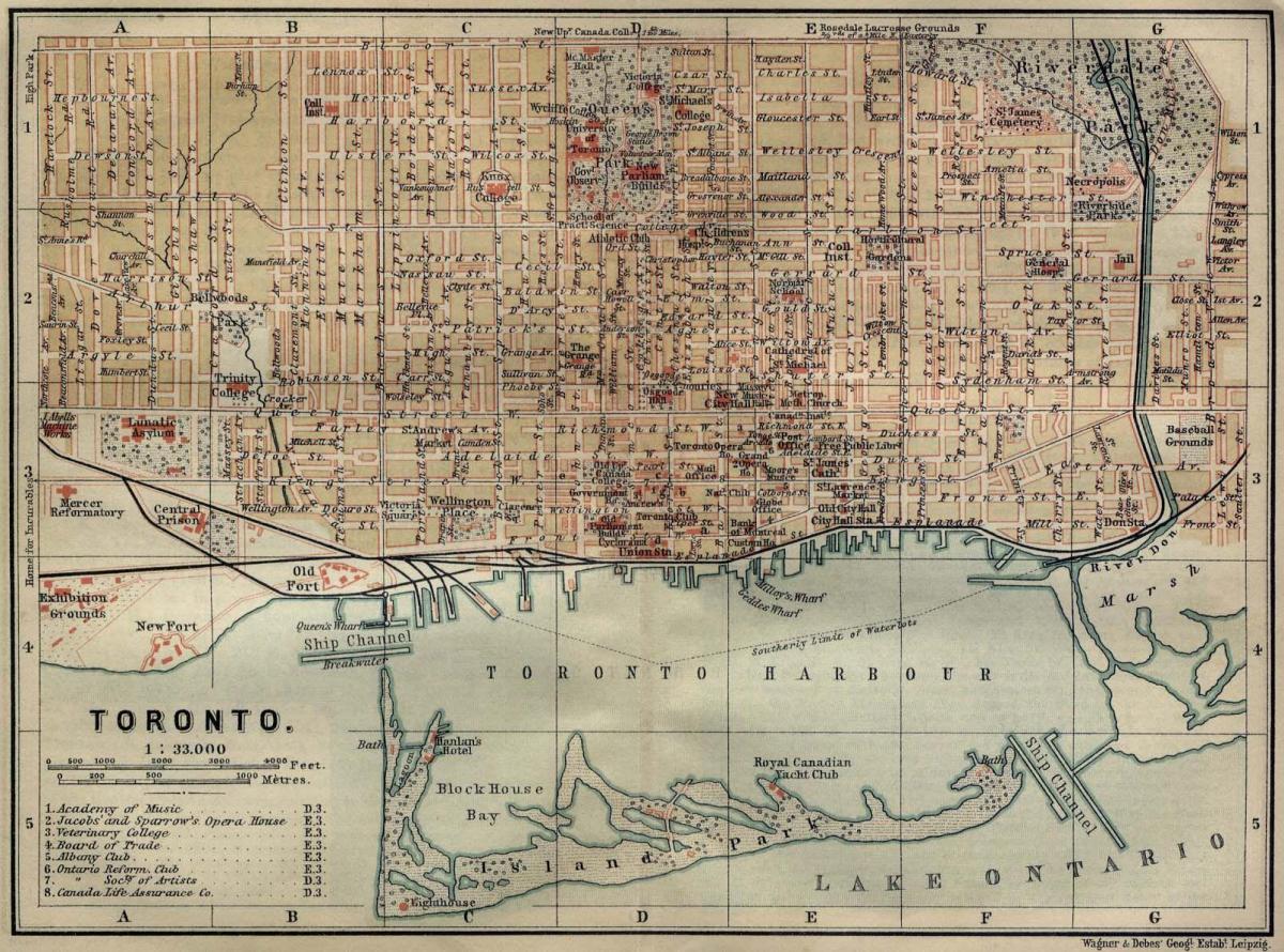 Mapa histórico de Toronto